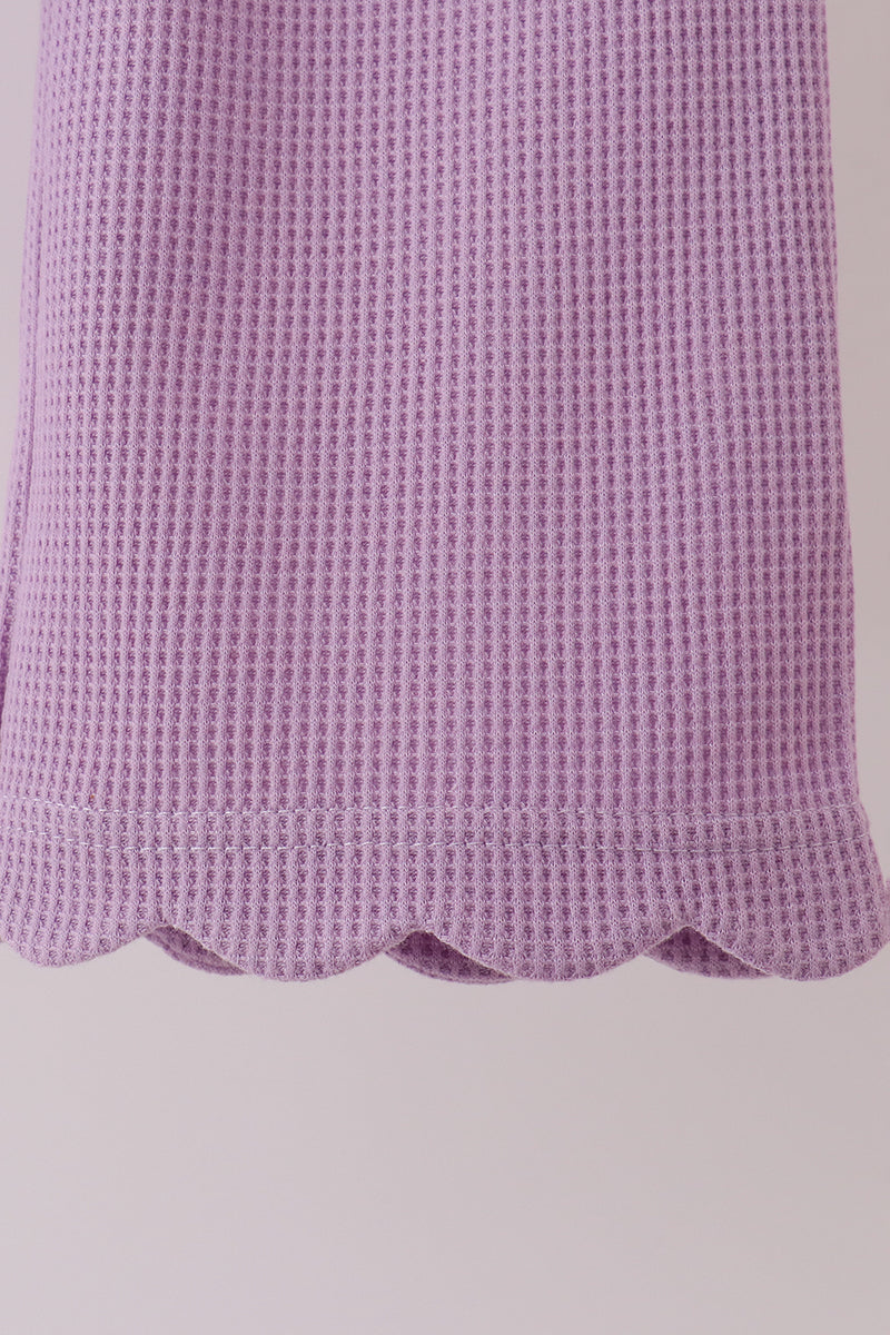Lavender scalloped pants set - Aaria Tees Aaria Tees