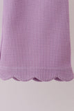 Lavender scalloped pants set - Aaria Tees Aaria Tees