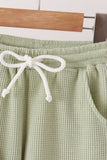 Green scalloped pants set - Aaria Tees Aaria Tees