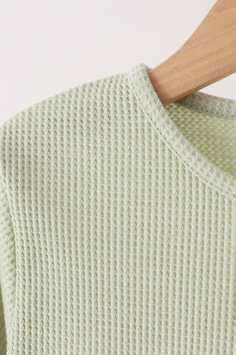 Green scalloped pants set - Aaria Tees Aaria Tees