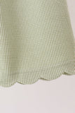 Green scalloped pants set - Aaria Tees Aaria Tees