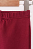 Maroon scalloped bell pants - Aaria Tees Aaria Tees