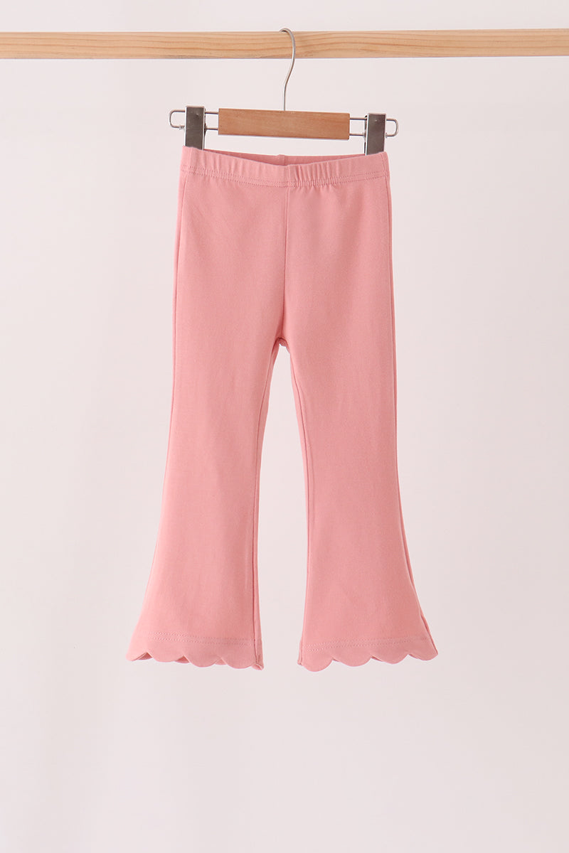 Pink scalloped bell pants - Aaria Tees Aaria Tees