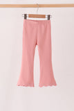 Pink scalloped bell pants - Aaria Tees Aaria Tees