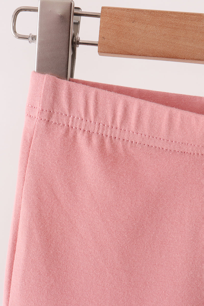 Pink scalloped bell pants - Aaria Tees Aaria Tees
