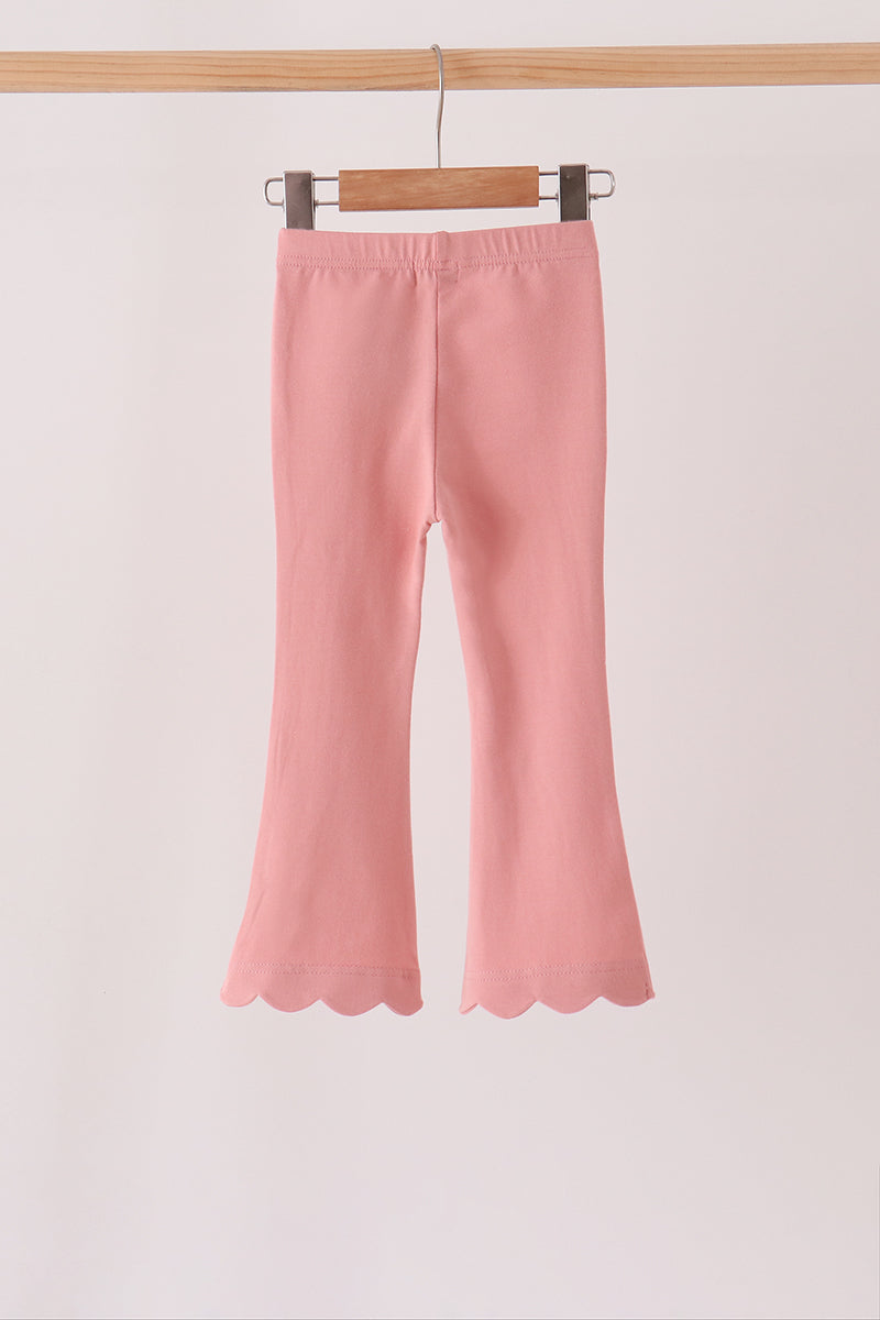 Pink scalloped bell pants - Aaria Tees Aaria Tees