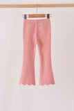 Pink scalloped bell pants - Aaria Tees Aaria Tees