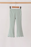 Sage scalloped bell pants - Aaria Tees Aaria Tees