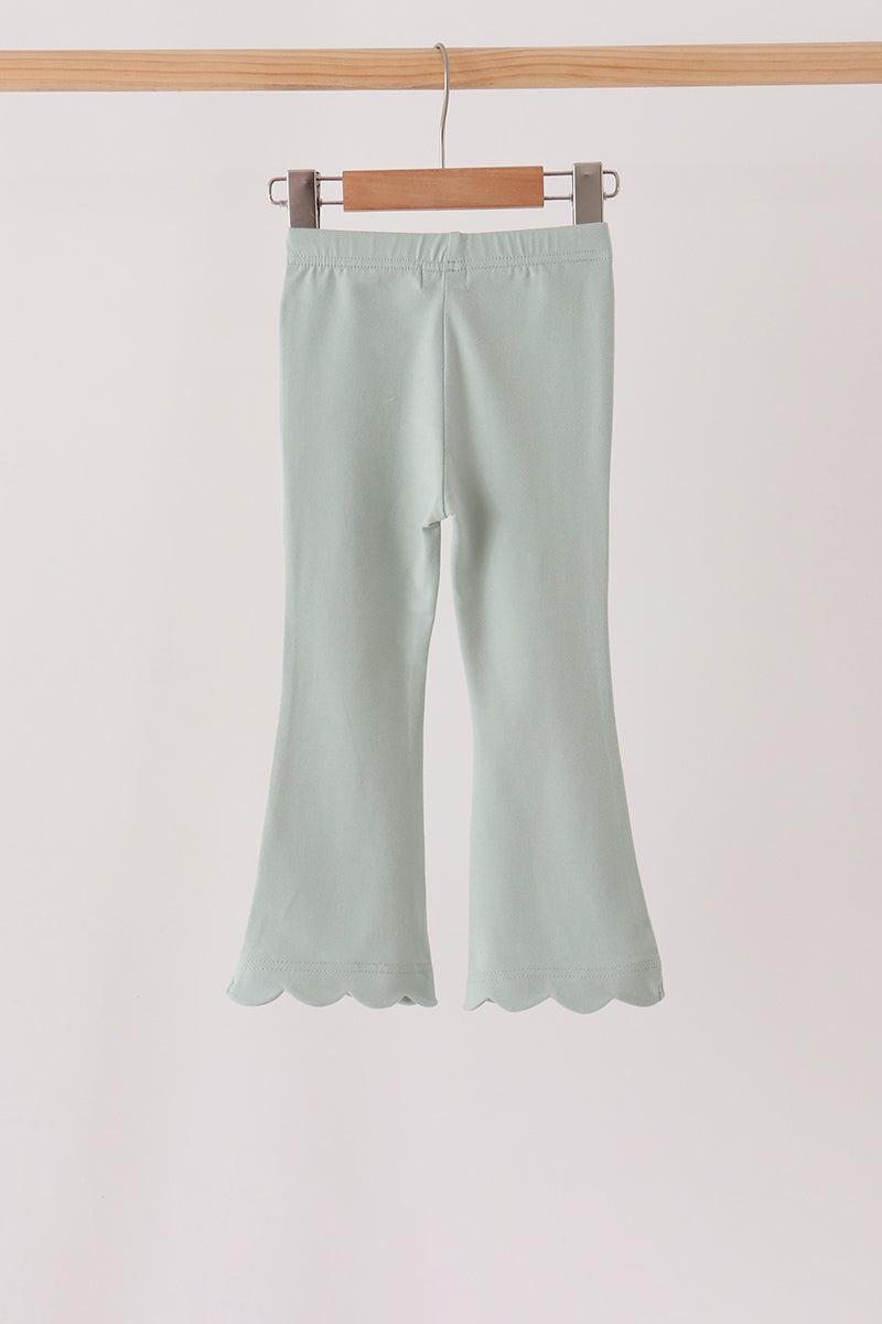 Sage scalloped bell pants - Aaria Tees Aaria Tees