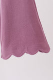 Dusty mauve scalloped bell pants - Aaria Tees Aaria Tees