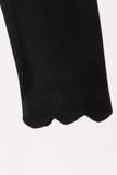 Black scalloped leggings - Aaria Tees Aaria Tees