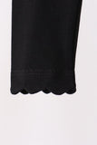 Black scalloped leggings - Aaria Tees Aaria Tees