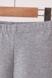 Grey scalloped leggings - Aaria Tees Aaria Tees