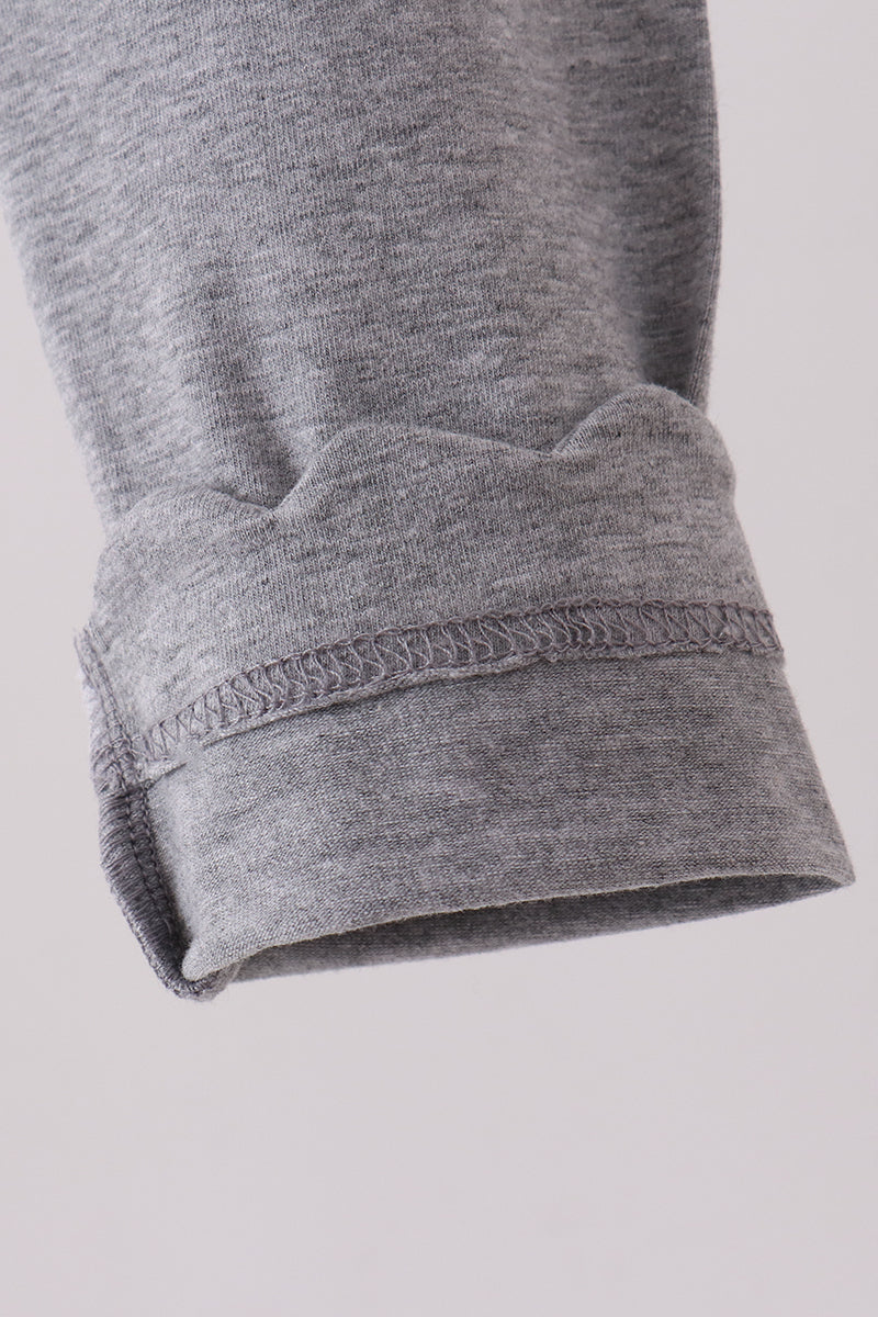 Grey scalloped leggings - Aaria Tees Aaria Tees