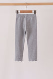 Grey scalloped leggings - Aaria Tees Aaria Tees