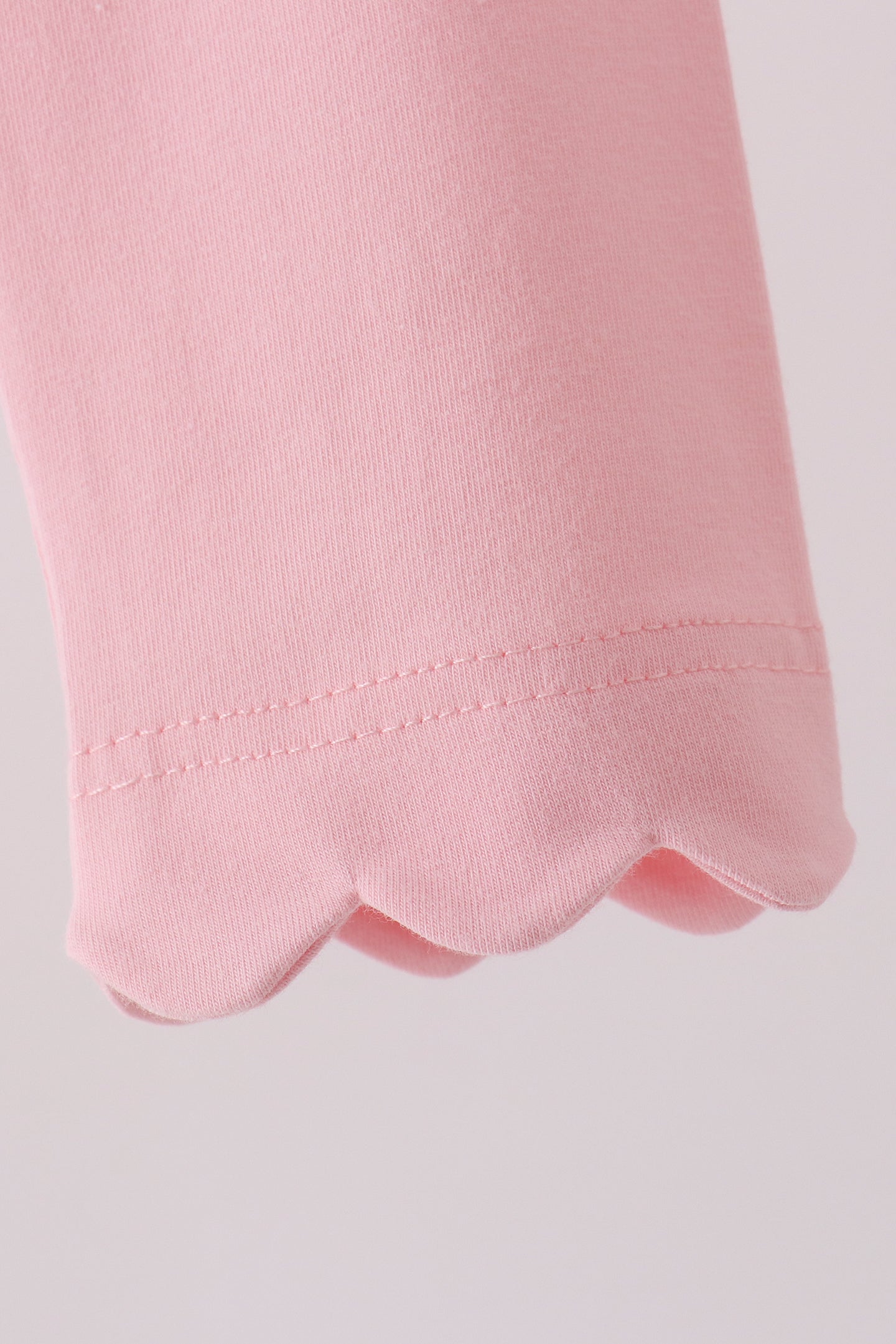 Pink scalloped leggings - Aaria Tees Aaria Tees
