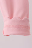 Pink scalloped leggings - Aaria Tees Aaria Tees