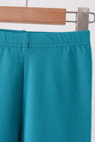 Teal scalloped leggings - Aaria Tees Aaria Tees