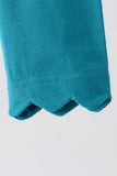 Teal scalloped leggings - Aaria Tees Aaria Tees