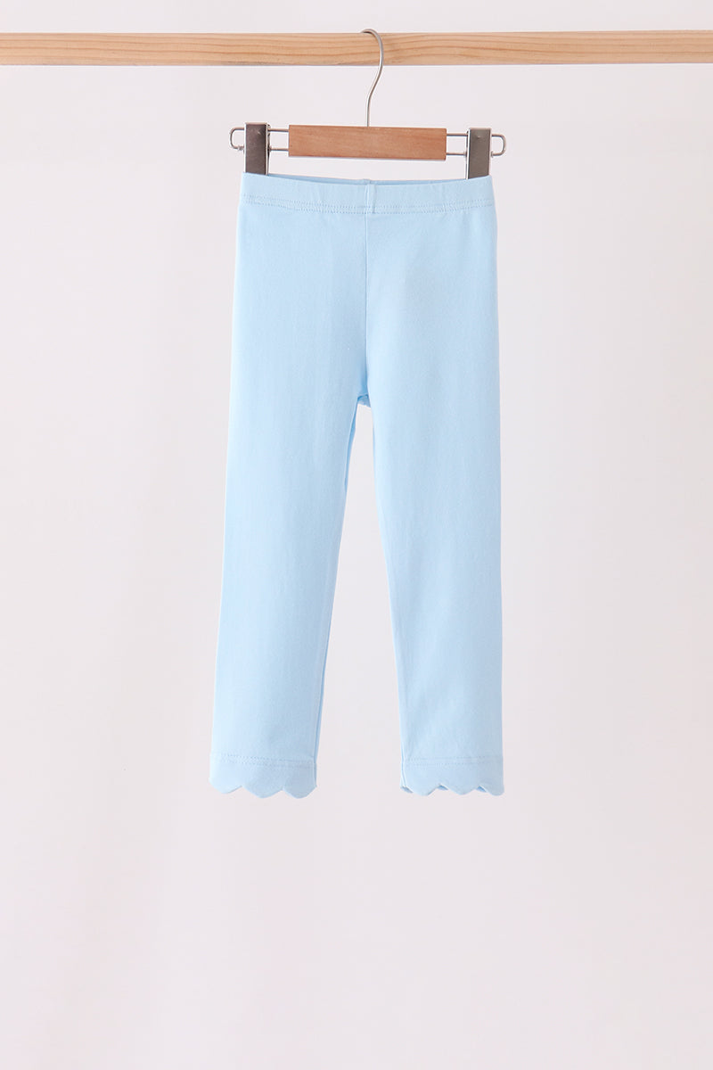 Sky scalloped leggings - Aaria Tees Aaria Tees