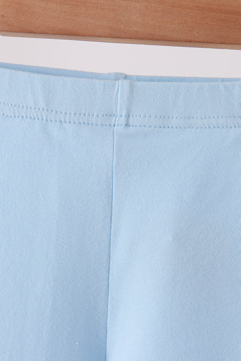 Sky scalloped leggings - Aaria Tees Aaria Tees