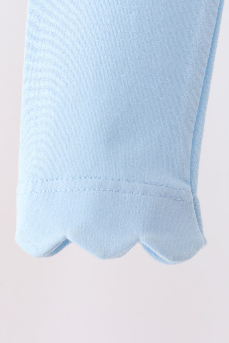 Sky scalloped leggings - Aaria Tees Aaria Tees