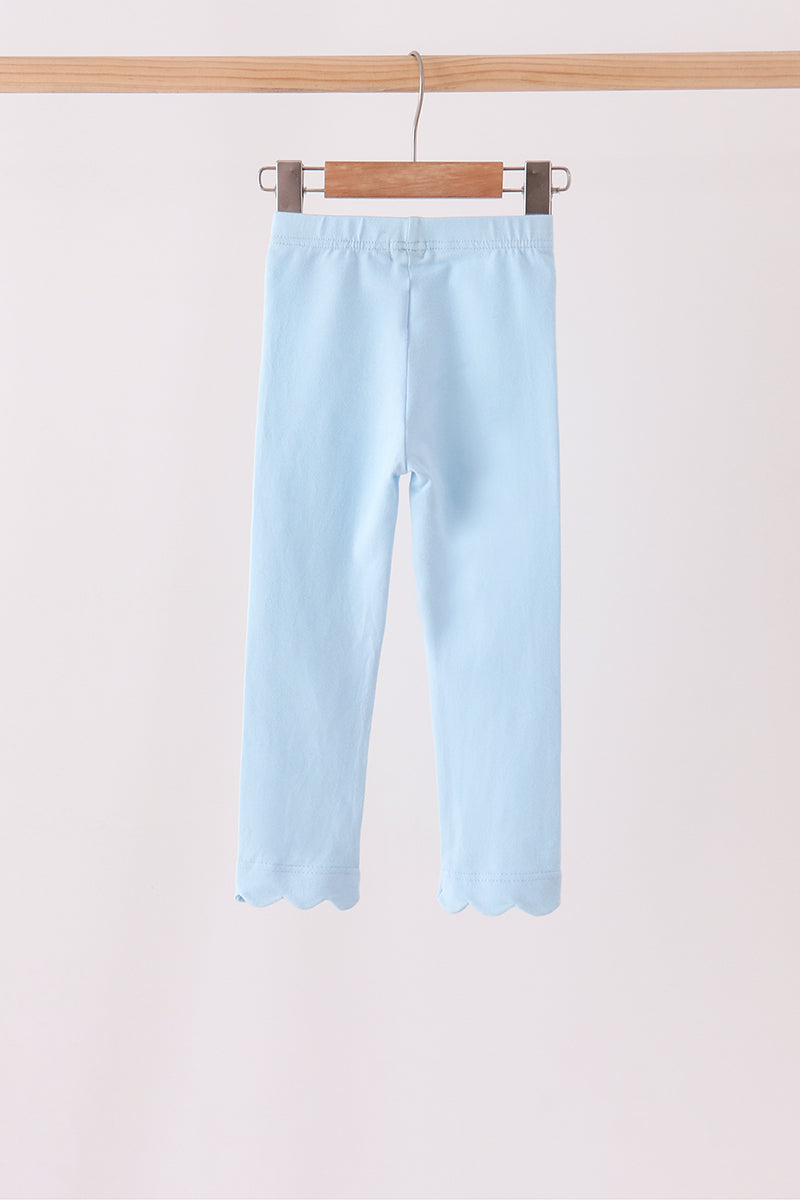 Sky scalloped leggings - Aaria Tees Aaria Tees
