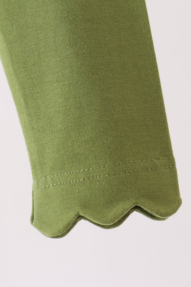 Forest scalloped leggings - Aaria Tees Aaria Tees