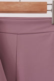 Dusty plum scallped zipper active set - Aaria Tees Aaria Tees
