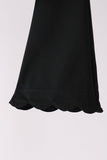 Black scallped zipper active set - Aaria Tees Aaria Tees