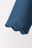 Navy scallped zipper active set - Aaria Tees Aaria Tees