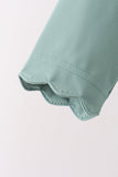 Sage scallped zipper active set - Aaria Tees Aaria Tees