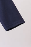 Navy zipper bamboo anti-slip romper - Aaria Tees Aaria Tees