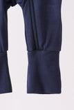 Navy zipper bamboo romper - Aaria Tees Aaria Tees