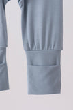 Blue zipper bamboo romper - Aaria Tees Aaria Tees