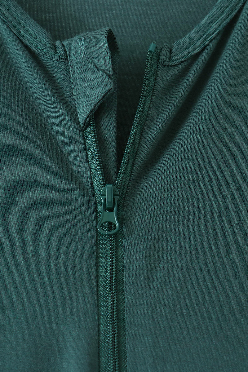 Forest zipper bamboo anti-slip romper - Aaria Tees Aaria Tees