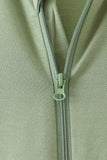 Green zipper bamboo anti-slip romper - Aaria Tees Aaria Tees