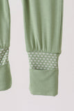 Green zipper bamboo anti-slip romper - Aaria Tees Aaria Tees