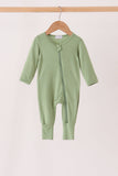 Green zipper bamboo romper - Aaria Tees Aaria Tees