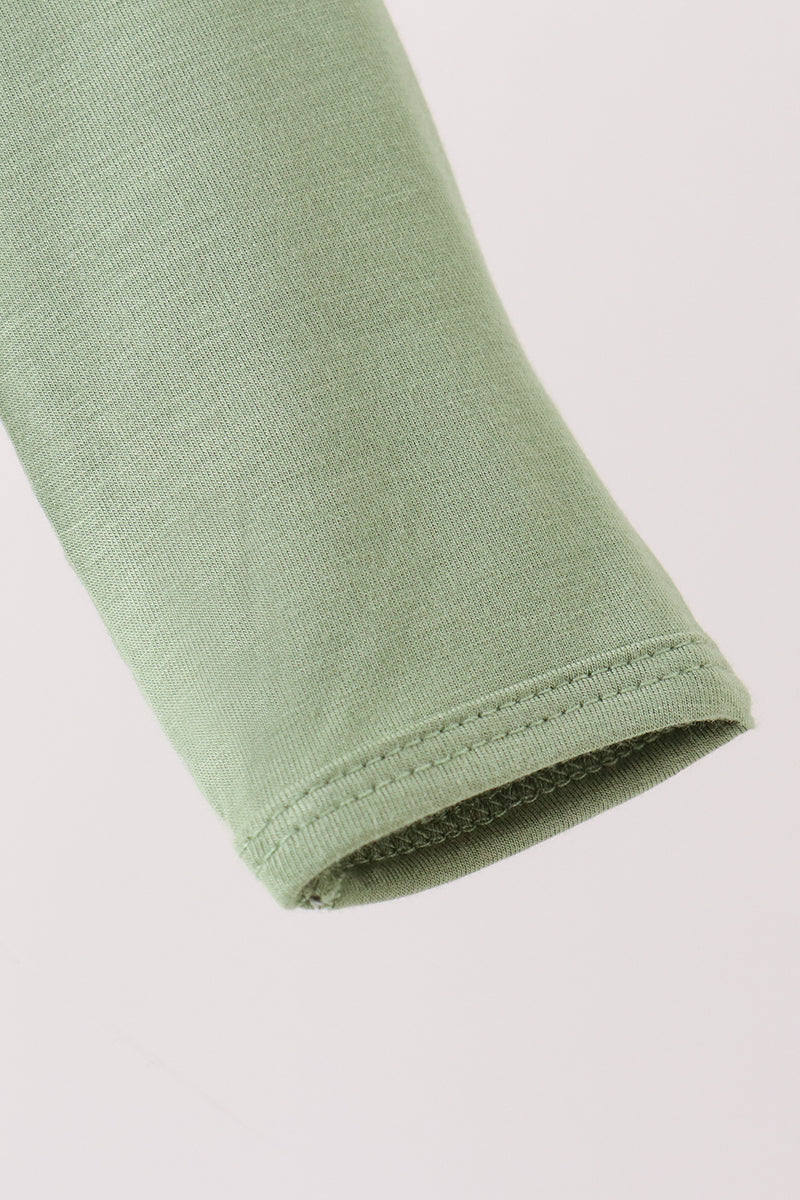 Green zipper bamboo romper - Aaria Tees Aaria Tees