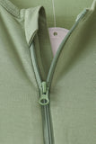 Green zipper bamboo romper - Aaria Tees Aaria Tees