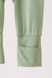 Green zipper bamboo romper - Aaria Tees Aaria Tees