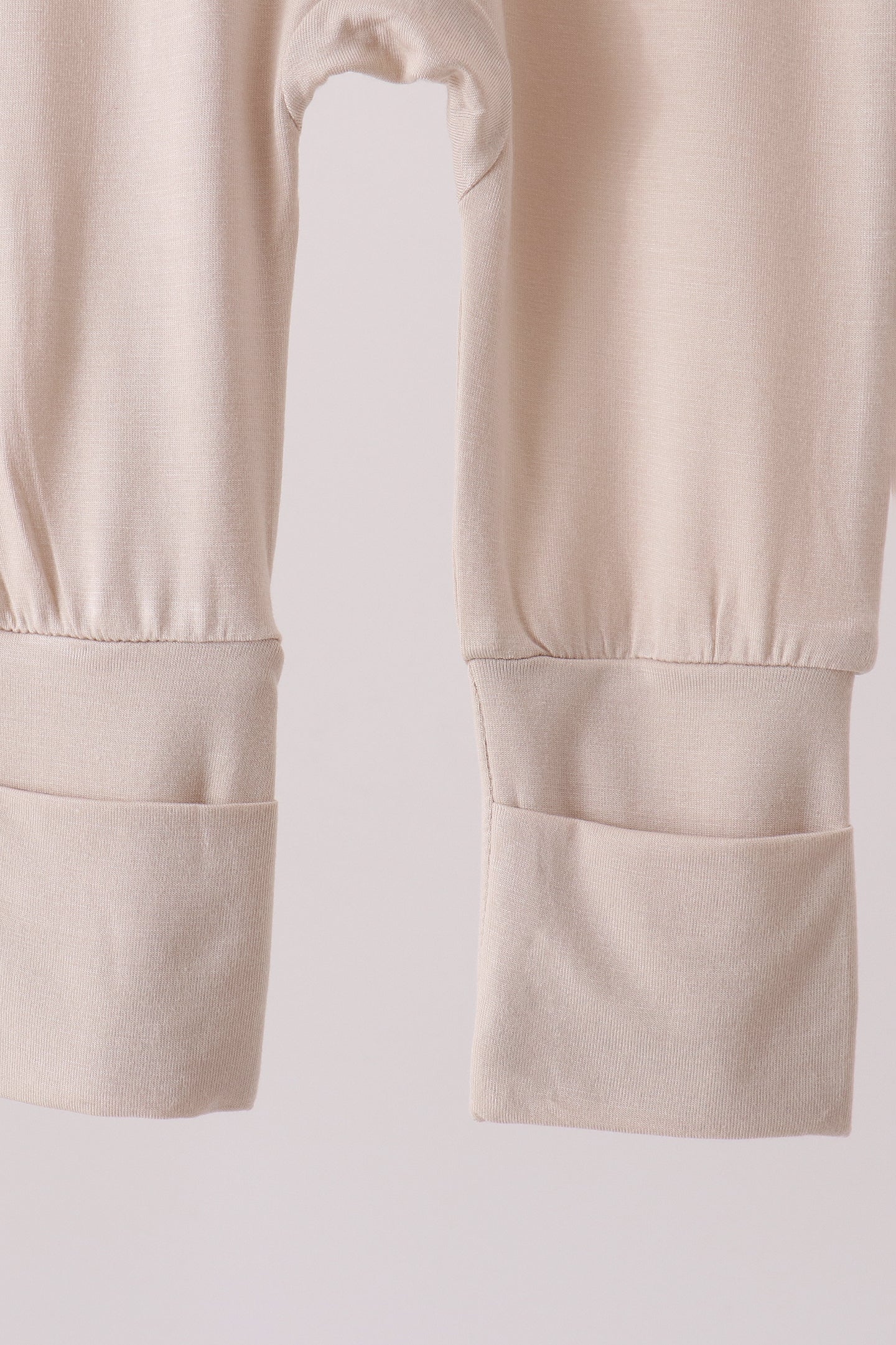 Beige zipper bamboo romper - Aaria Tees Aaria Tees