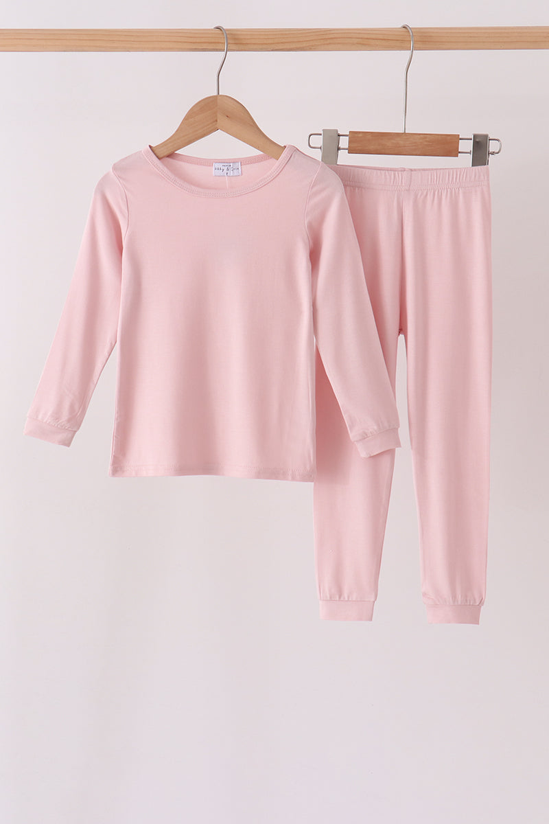 Pink bamboo pajama set – wholesale for boutiques | Honeydew USA Aaria Tees