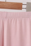 Pink bamboo pajama set – view 3 Aaria Tees