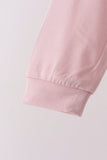 Pink bamboo pajama set – view 4 Aaria Tees