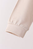 Beige bamboo pajama set – view 4 Aaria Tees