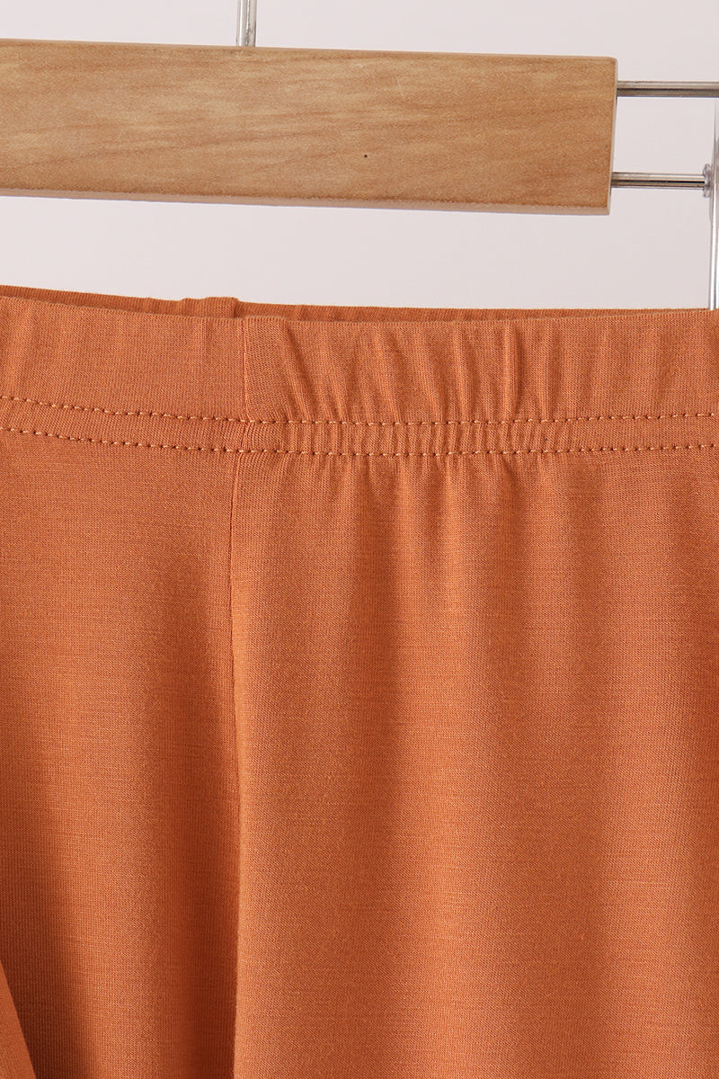 Caramel bamboo pajama set – view 3 Aaria Tees
