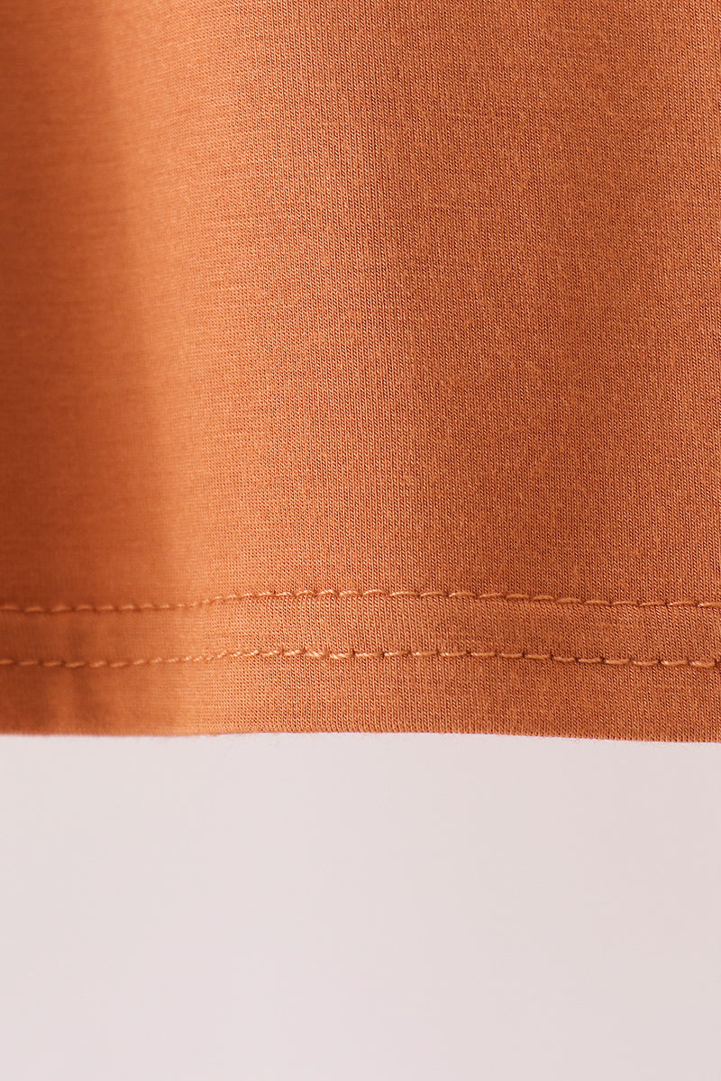 Caramel bamboo pajama set – view 5 Aaria Tees