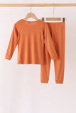 Caramel bamboo pajama set – view 6 Aaria Tees